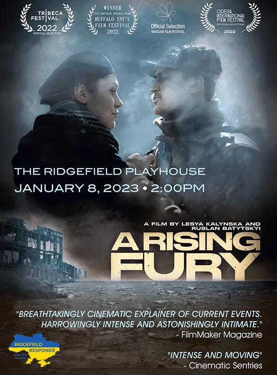 Ridgefield Responds: Hope for Ukraine presents a film screening event of “A RISING FURY“.